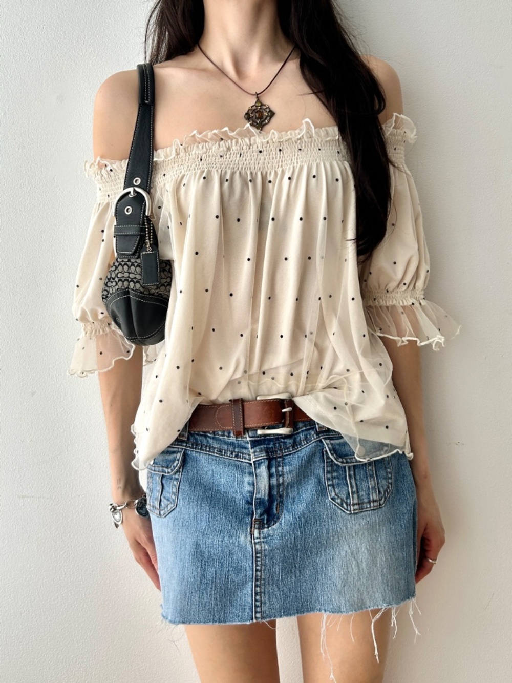 Boho Polka Dot Blouse